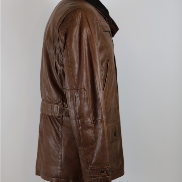 barbour bushman leather jacket